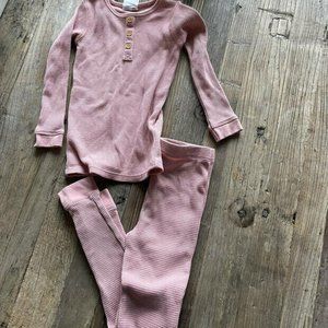 Girls thermal long john set NWOT size 5